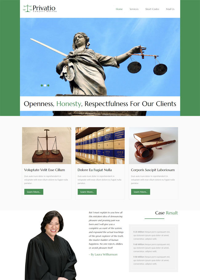西方法律社会HTML5模板下载