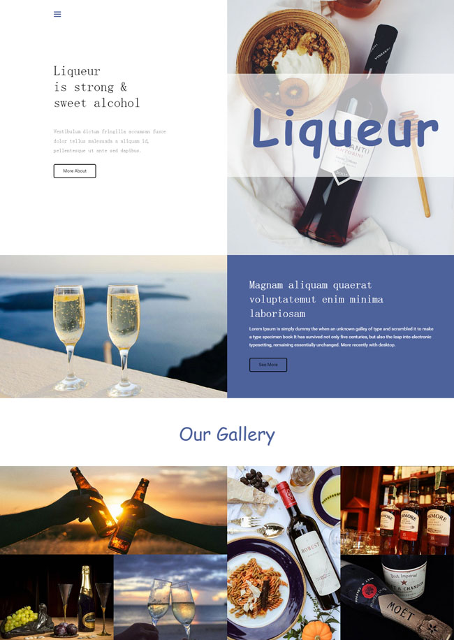 精品葡萄酒酒庄网站模板